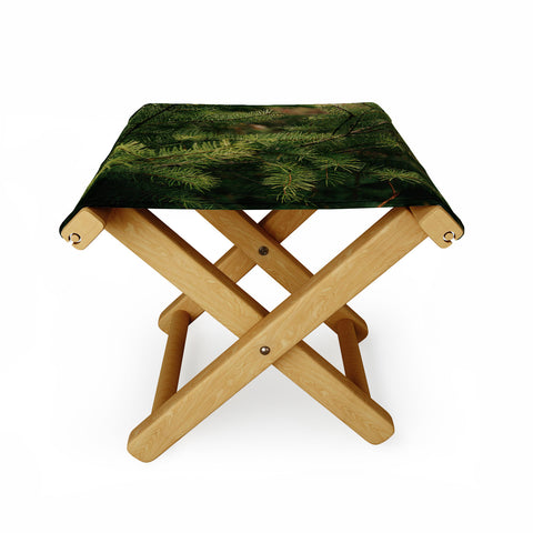 Hannah Kemp Pine Details Folding Stool
