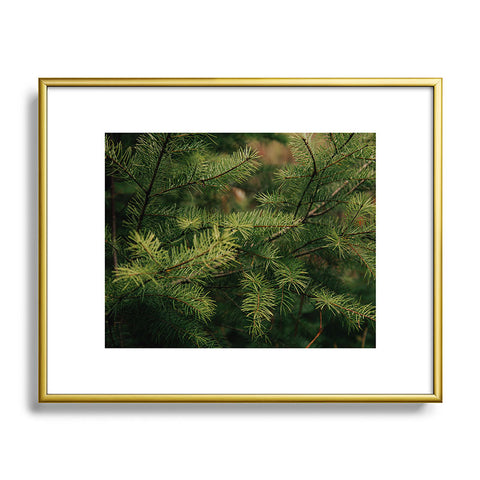 Hannah Kemp Pine Details Metal Framed Art Print