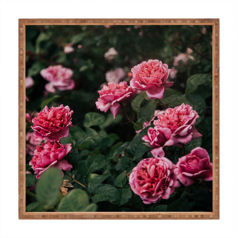 Hannah Kemp Pink Rose Garden Square Tray