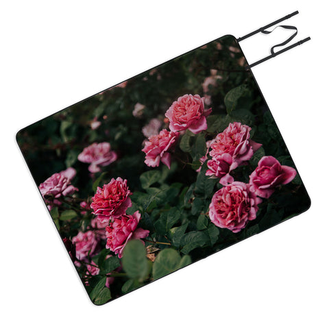 Hannah Kemp Pink Rose Garden Picnic Blanket