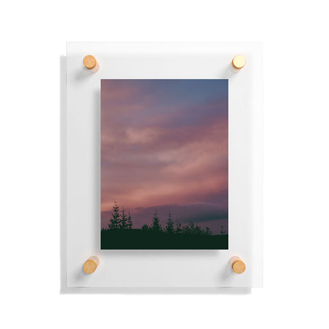 Hannah Kemp Pink Skies Floating Acrylic Print