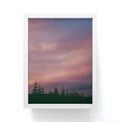 Hannah Kemp Pink Skies Framed Mini Art Print