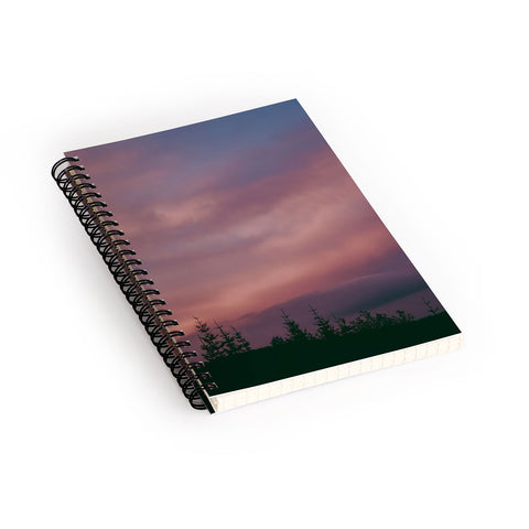 Hannah Kemp Pink Skies Spiral Notebook
