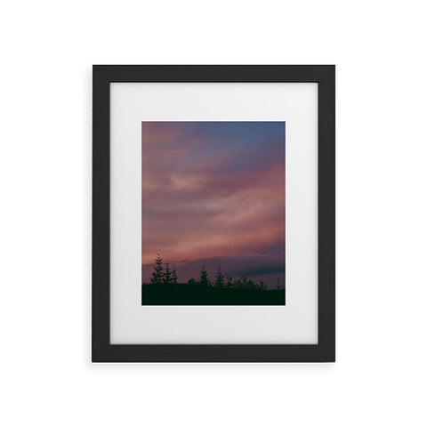 Hannah Kemp Pink Skies Framed Art Print