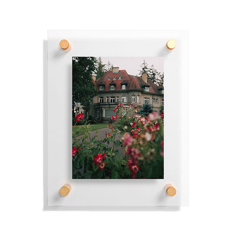 Hannah Kemp Pittock Mansion Blooms Floating Acrylic Print
