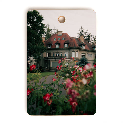 Hannah Kemp Pittock Mansion Blooms Cutting Board Rectangle