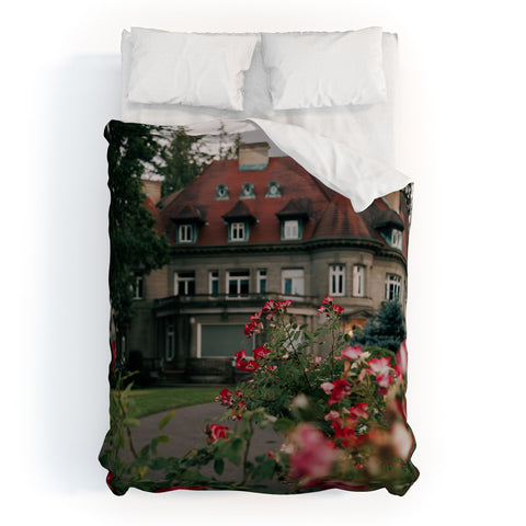 Hannah Kemp Pittock Mansion Blooms Duvet Cover