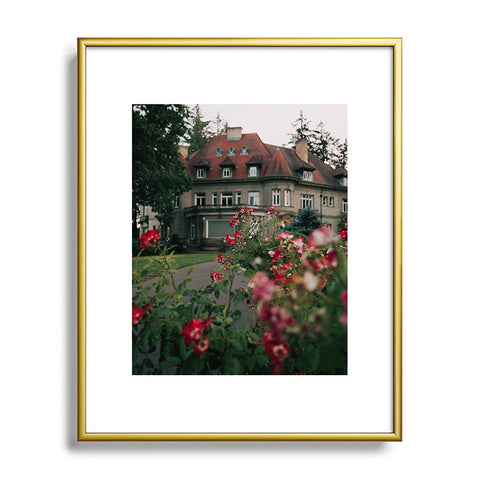 Hannah Kemp Pittock Mansion Blooms Metal Framed Art Print