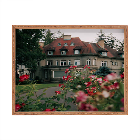 Hannah Kemp Pittock Mansion Blooms Rectangular Tray
