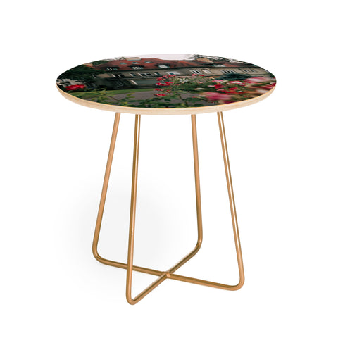 Hannah Kemp Pittock Mansion Blooms Round Side Table