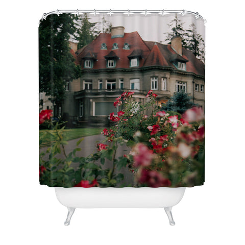 Hannah Kemp Pittock Mansion Blooms Shower Curtain
