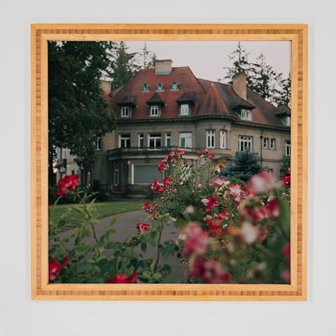 Hannah Kemp Pittock Mansion Blooms Framed Wall Art