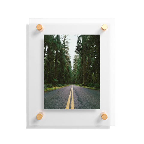 Hannah Kemp PNW Rainforest Drive Floating Acrylic Print