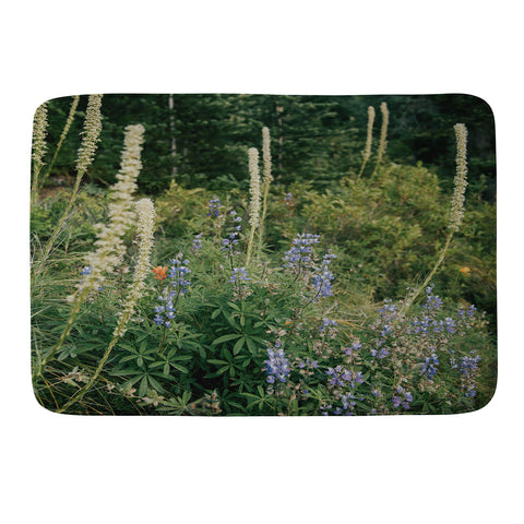 Hannah Kemp PNW Wildflowers Memory Foam Bath Mat