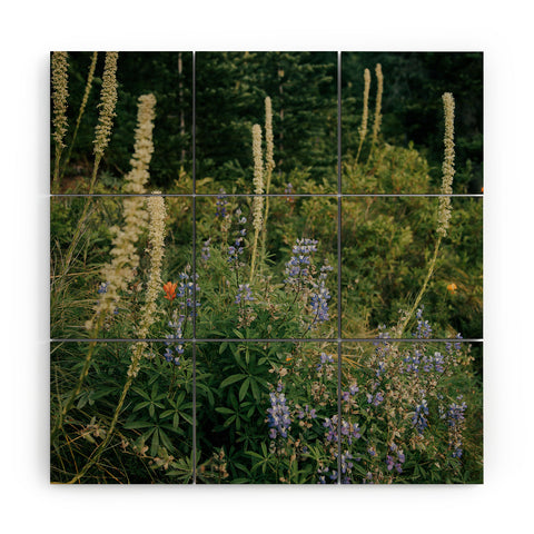 Hannah Kemp PNW Wildflowers Wood Wall Mural