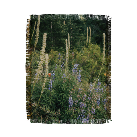 Hannah Kemp PNW Wildflowers Throw Blanket
