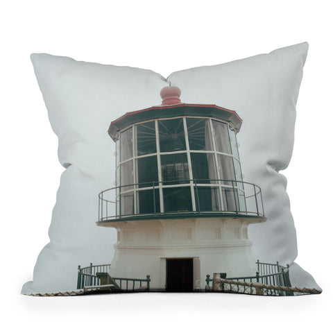 Hannah Kemp Point Reyes Lighthouse Outdoor Throw Pillow