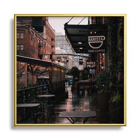 Hannah Kemp Portland Pearl District Square Metal Framed Art Print