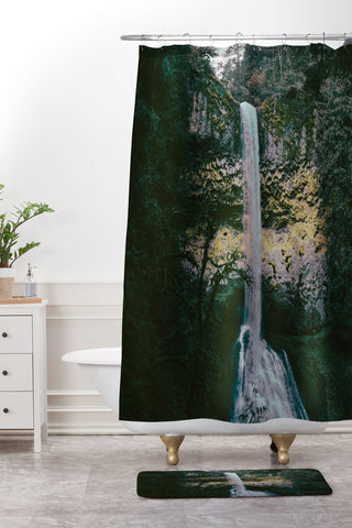 Hannah Kemp Pup Creek Falls Shower Curtain And Mat