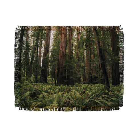 Hannah Kemp Redwood Forest Throw Blanket