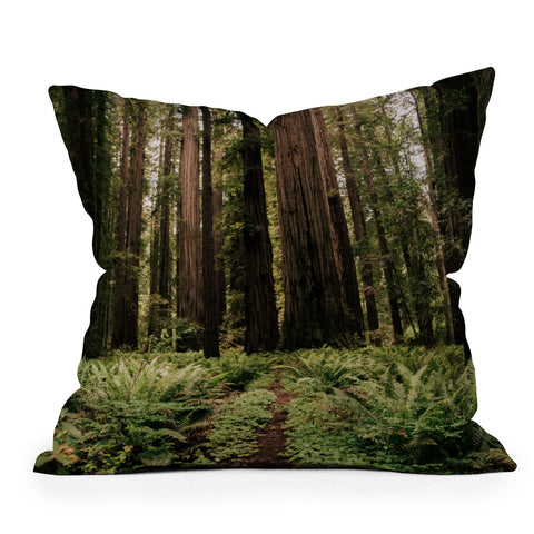 Hannah Kemp Redwood Trail Outdoor Throw Pillow