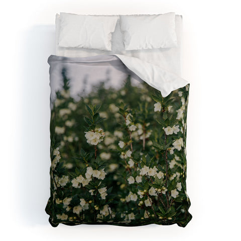 Hannah Kemp Rhododendron Albiflorum Duvet Cover