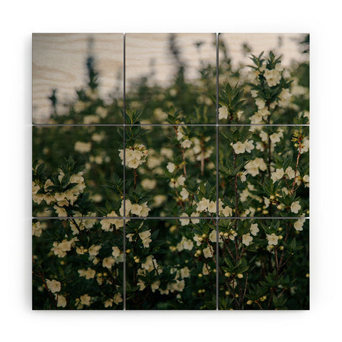 Hannah Kemp Rhododendron Albiflorum Wood Wall Mural