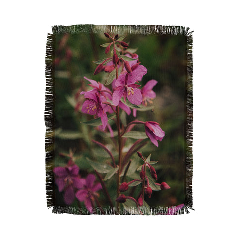 Hannah Kemp River Beauty Willowherb Throw Blanket