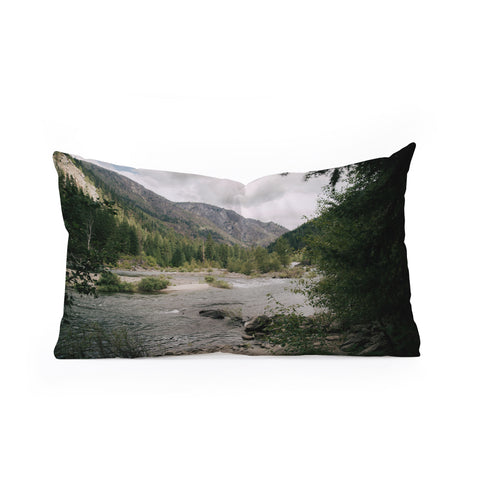 Hannah Kemp River Escape Oblong Throw Pillow
