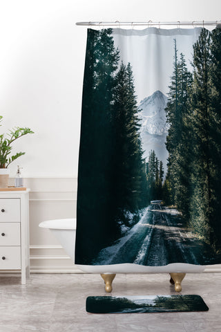 Hannah Kemp Road to Hood Shower Curtain And Mat