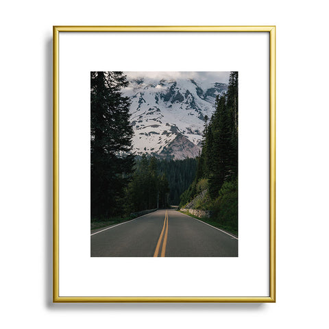 Hannah Kemp Road to Rainier Metal Framed Art Print