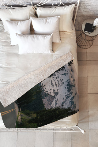 Hannah Kemp Road to Rainier Fleece Throw Blanket