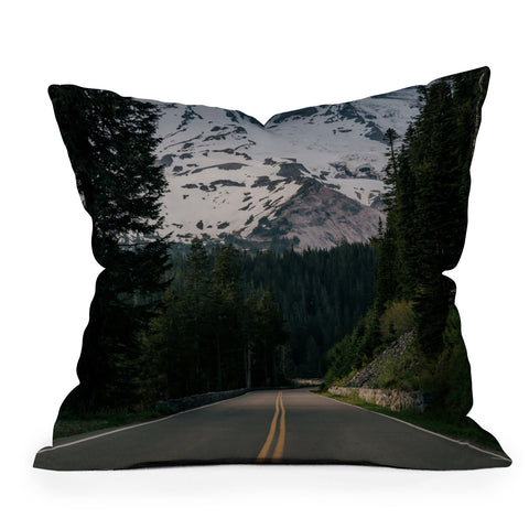 Hannah Kemp Road to Rainier Throw Pillow