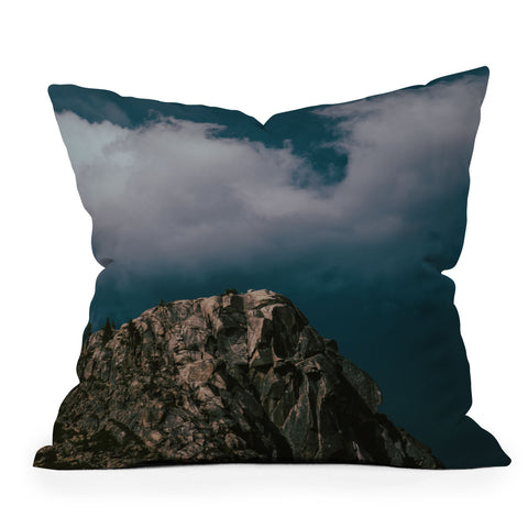 Hannah Kemp Rocky Donner Pass Outdoor Throw Pillow