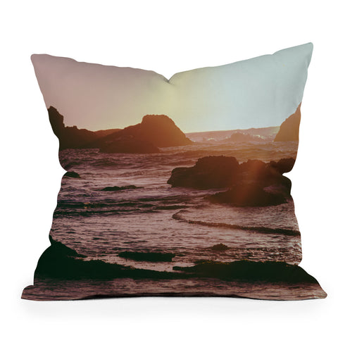 Hannah Kemp Rocky Sun Kissed Tides Throw Pillow