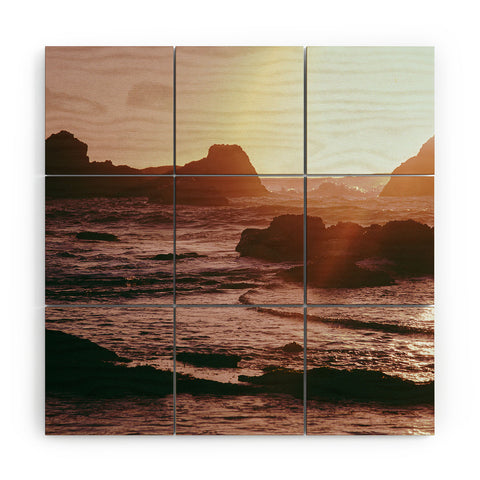 Hannah Kemp Rocky Sun Kissed Tides Wood Wall Mural