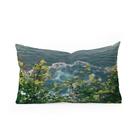 Hannah Kemp Sea Greens Oblong Throw Pillow