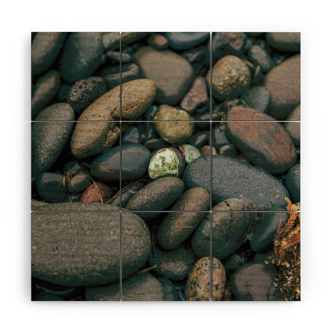 Hannah Kemp Sea Stones Wood Wall Mural