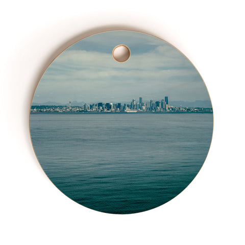 Hannah Kemp Seattle Blues Cutting Board Round