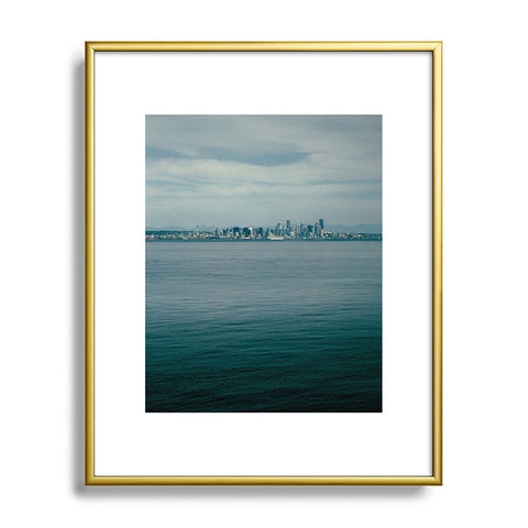 Hannah Kemp Seattle Blues Metal Framed Art Print