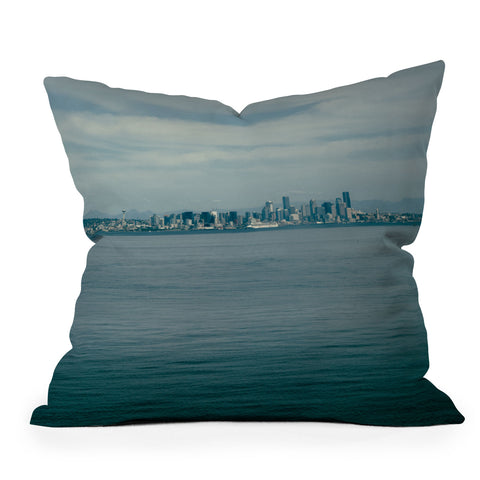 Hannah Kemp Seattle Blues Throw Pillow