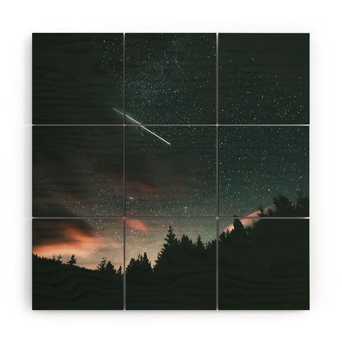 Hannah Kemp Shooting Star Wood Wall Mural