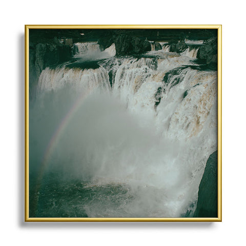 Hannah Kemp Shoshone Falls Square Metal Framed Art Print