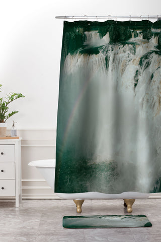 Hannah Kemp Shoshone Falls Shower Curtain And Mat