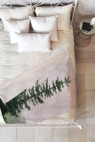 Hannah Kemp Single Tree Fleece Throw Blanket