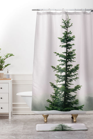 Hannah Kemp Single Tree Shower Curtain And Mat