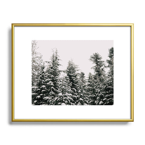 Hannah Kemp Snow Fallen Metal Framed Art Print