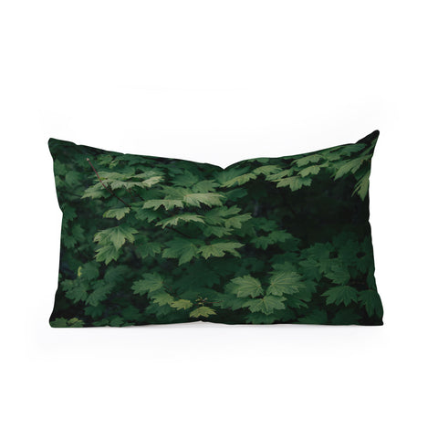 Hannah Kemp Some Green Oblong Throw Pillow