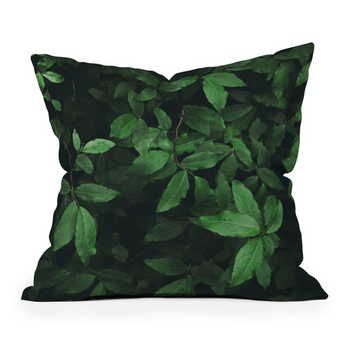 Hannah Kemp Some Greenery Outdoor Throw Pillow