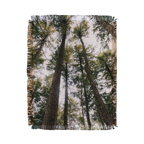 Hannah Kemp Some Trees Throw Blanket